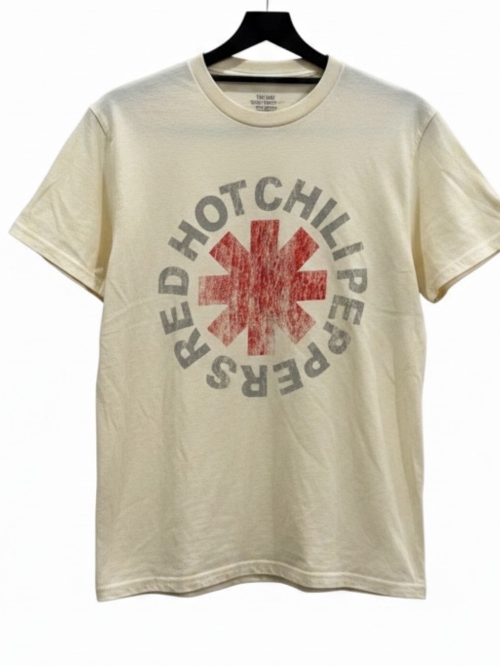 Red Hot Chili Peppers Cream Graphic Band T-Shirt Size Small